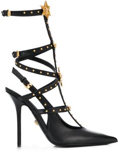 Versace босоножки на каблуке