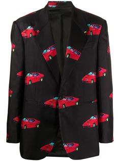Versace пиджак с принтом
