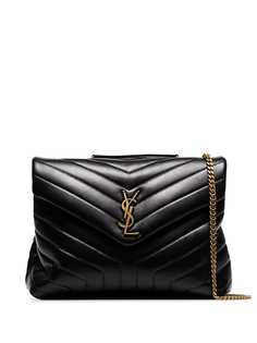 Saint Laurent стеганая сумка на плечо Loulou среднего размера