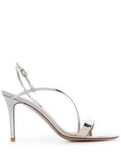 Gianvito Rossi босоножки с эффектом металлик