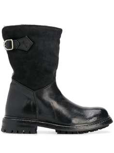 Officine Creative Alix contrast texture boots