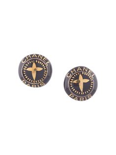 Chanel Pre-Owned серьги 1997-го года с логотипом