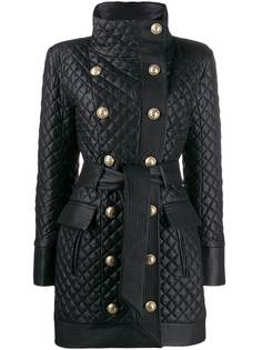 Balmain стеганое пальто