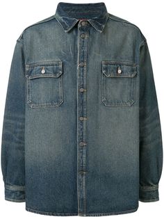 424 джинсовая рубашка свободного кроя