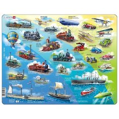 Рамка-вкладыш Larsen История транспорта (HL7), 54 дет.