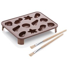 Форма для шоколада Tescoma Delicia Choco коричневый