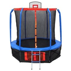 Каркасный батут ECOS BS-14FT-3 427х427х250 см синий/красный