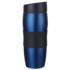 Термокружка Alpenkok Термокружка с силиконовой вставкой (0,4 л) синий/черный