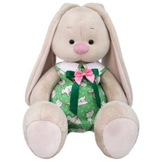 Мягкая игрушка Зайка Ми в зелёном комбинезоне с кроликами 34 см