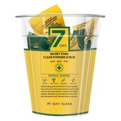 MAY ISLAND Скраб для лица 7 Days Secret Pore Clear Powder Scrub 5 г 12 шт.