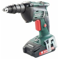 Аккумуляторный шуруповерт Metabo SE 18 LTX 4000 2.0Ah x2 Case Set 7 Н·м зеленый/черный