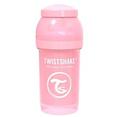 Twistshake Бутылочка антиколиковая 180 мл с рождения, Pastel Pink