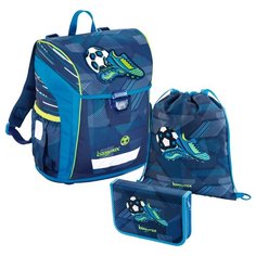 Step By Step Ранец BaggyMax Niffty Soccer Goal 3 предмета, зеленый/синий