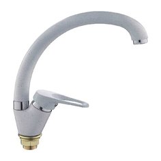 Смеситель для кухни (мойки) Ledeme L5913 однорычажный матовый белый