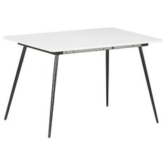 Стол TetChair VIRGO, раскладной, ДхШ: 120 х 80 см, длина в разложенном виде: 160 см, белый/черный