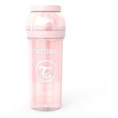 Twistshake Бутылочка антиколиковая 260 мл с рождения, pearl pink