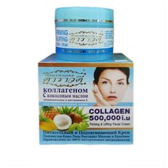 Darawadee Collagen 500,000 i.u Firming Lifting Facial Cream Крем для лица Питание и подтягивание С Коллагеном и кокосовым маслом, 100 мл