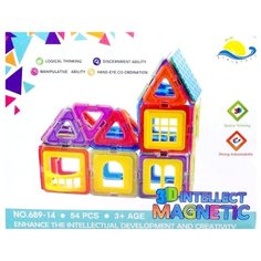 Магнитный конструктор Xinletoys 3D Intellect Magnetic 689-14