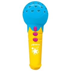 Азбукварик микрофон Песенки для малышей голубой