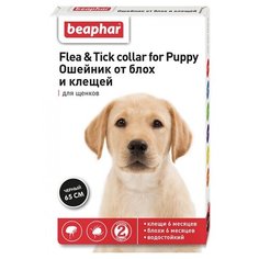 Beaphar ошейник от блох и клещей Flea & Tick для щенков, 35 см