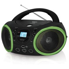 Магнитола BBK BX150BT черный/зеленый