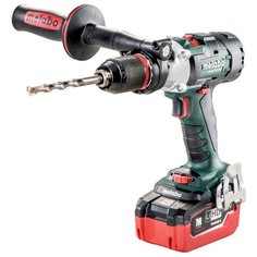 Ударная аккумуляторная дрель-шуруповерт Metabo SB 18 LTX-3 BL I 5.5Ач х2 LiHD кейс 120 Н·м черный/зеленый/красный