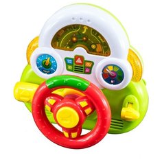Развивающая игрушка Наша игрушка Мини руль зеленый