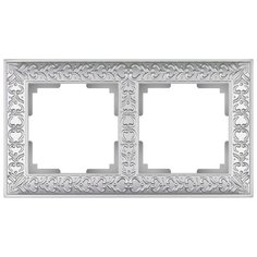 Рамка 2п Werkel WL07-Frame-02, жемчуг
