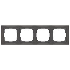 Рамка 4п Werkel WL03-Frame-04, серо-коричневый