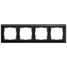Рамка 4п Werkel WL14-Frame-04, черный