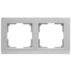 Рамка 2п Werkel WL04-Frame-02, серебристый