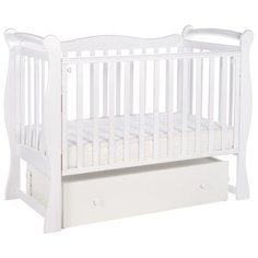 Кроватка SWEET BABY Dolce Vita (классическая), поперечный маятник белый