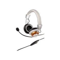 Компьютерная гарнитура HAMA HS-320 gold/white