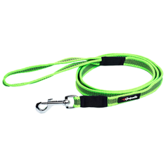 Поводок для собак Gripalle прорезиненный, стальная фурнитура салатовый 1.5 м 18 мм