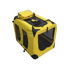 Переноска-домик для кошек и собак GiGwi Pet Travel 75211 70х52х52 см желтый