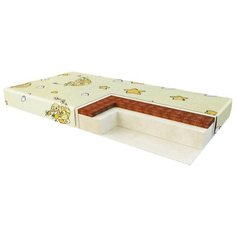 Матрас детский SWEET BABY Cocos DeLuxe 12см экобязь 59x119 зелено-желтый