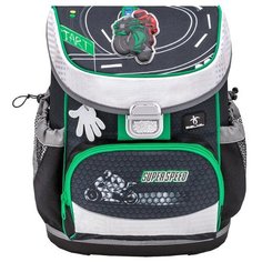 Belmil Ранец Mini-Fit - Super Speed (405-33/710), черный/белый/зеленый