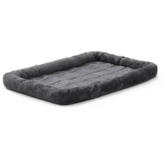 Лежак для собак и кошек Midwest QuietTime Faux Fur Deluxe Bolster 61х46х8 см gray