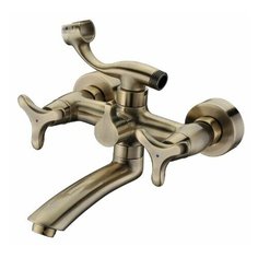 Смеситель для ванны с душем KAISER Trio 57122-1 двухрычажный бронза