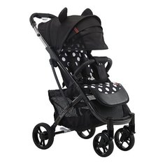 Прогулочная коляска Babalo 2020 (раздвиж. бампер, сумка-чехол, москит., дожд., крючки, подстак., накидка на ножек) Микки/черная рама, цвет шасси: черный