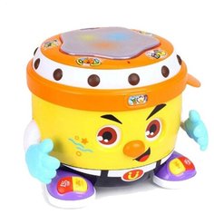 Развивающая игрушка Hola Барабан-диджей желтый/оранжевый