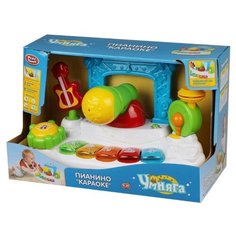 Развивающая игрушка Play Smart Умняга Пианино Караоке белый/голубой/зеленый