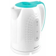 Чайник Polaris PWK 1713C, белый/бирюзовый