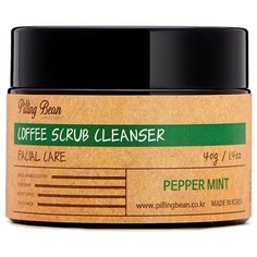 Pilling Bean скраб Coffee scrub cleanser Facial Care Pepper mint 40 г