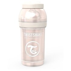 Twistshake Бутылочка антиколиковая 180 мл с рождения, Pearl Champagne