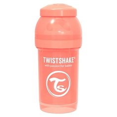 Twistshake Бутылочка антиколиковая 180 мл с рождения, pastel peach