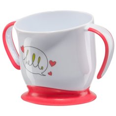 Чашка Happy Baby на присоске (15022) red