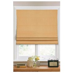 Римская штора Эскар тканевая (бежевый), 80х160 см
