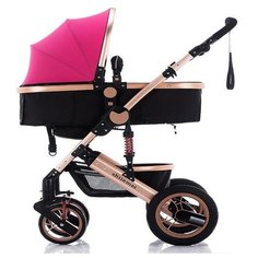 Коляска-трансформер Zhilemei 588 розовый