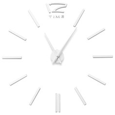 Часы настенные кварцевые 3D Decor Hard Wall Standart 100 см белый